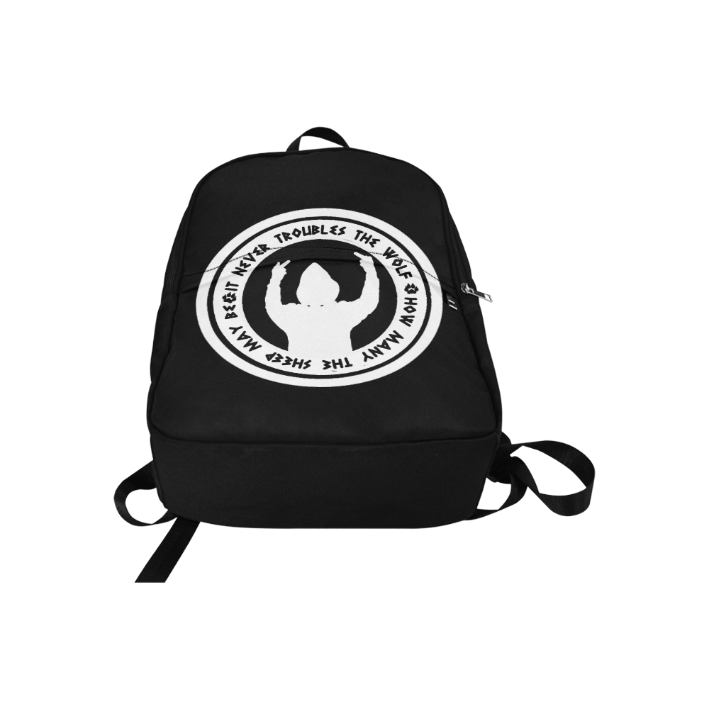It Never Troubles The Wolf Fabric Backpack for Adult (Model 1659)