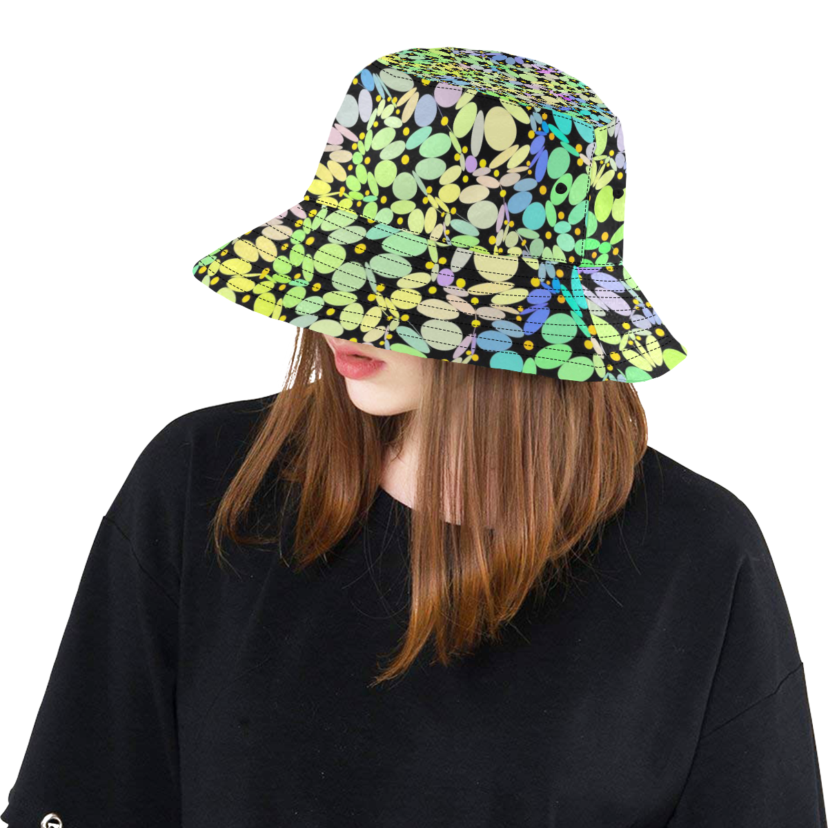 Power Flowers 318A by JamColors All Over Print Bucket Hat
