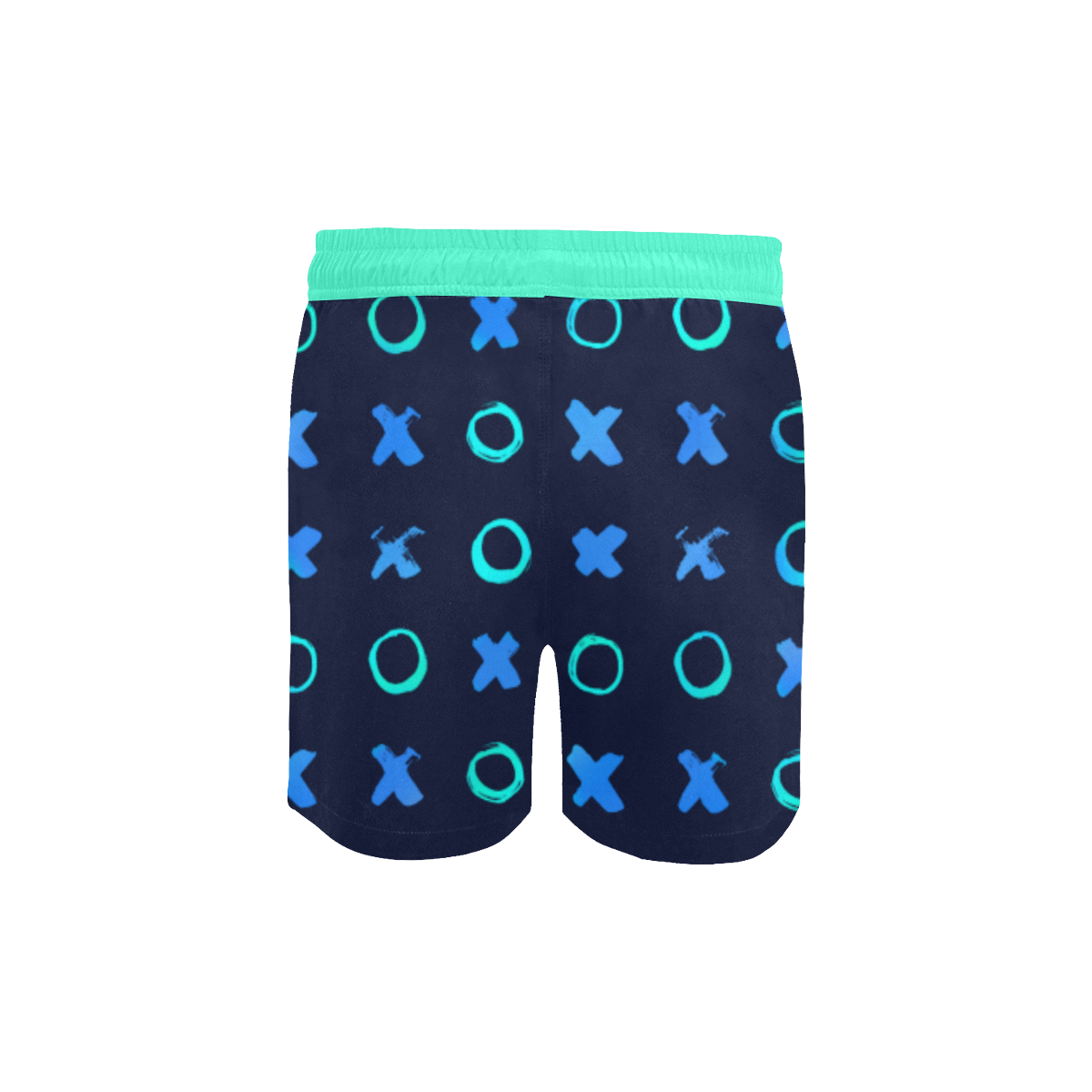Xs and Os Swim Trunks Men's Mid-Length Swim Shorts (Model L39)