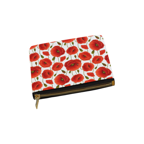 Poppy Pattern Carry-All Pouch 6''x5''