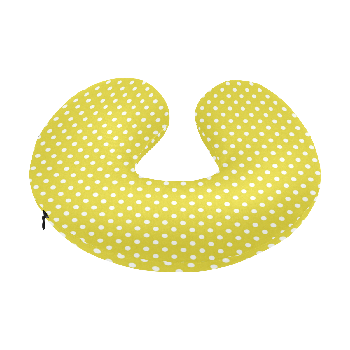 Yellow Polka Dot U-Shape Travel Pillow