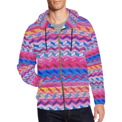 comp-n-6-2020-5 All Over Print Full Zip Hoodie for Men/Large Size (Model H14)