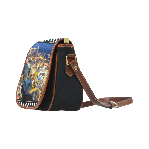 Welcome to Brighton Saddle Bag/Small (Model 1649)(Flap Customization)