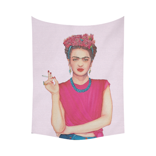 FRIDA Cotton Linen Wall Tapestry 60"x 80"