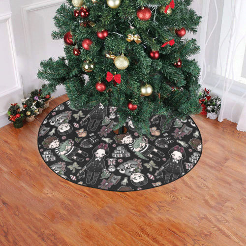 The Addams Tree Skirt Christmas Tree Skirt 47" x 47"