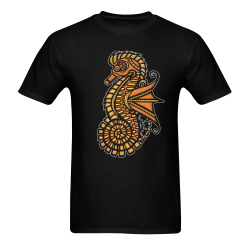 Steampunk Seahorse Men's T-Shirt in USA Size (Two Sides Printing)