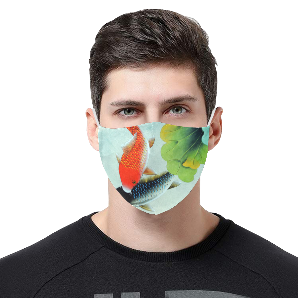 KOI FISH 3D Mouth Mask with Drawstring (Pack of 5) (Model M04)