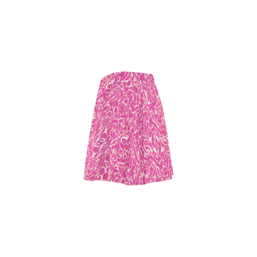 Pink Abstract Pattern Mini Skating Skirt (Model D36)