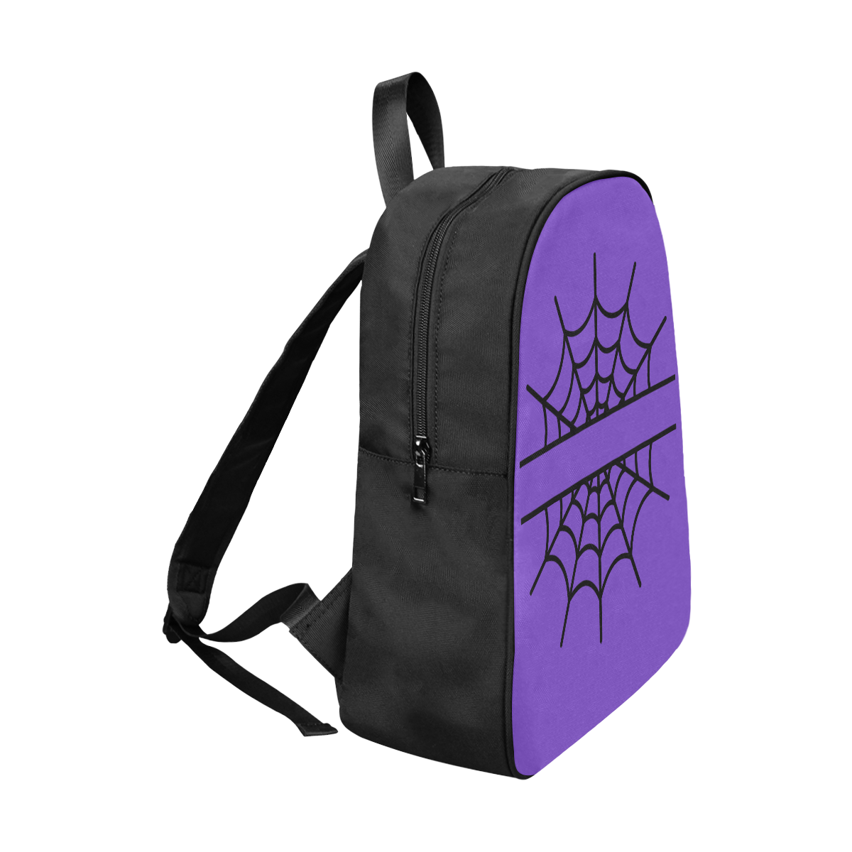 Spiderweb Purple Fabric School Backpack (Model 1682) (Large)