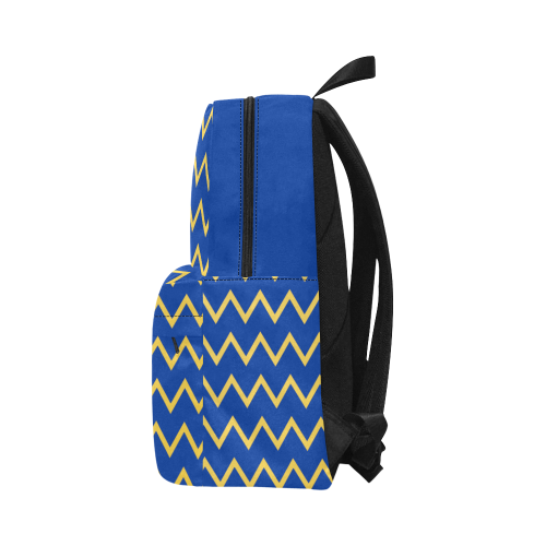 chevron Jaune/Bleu Unisex Classic Backpack (Model 1673)