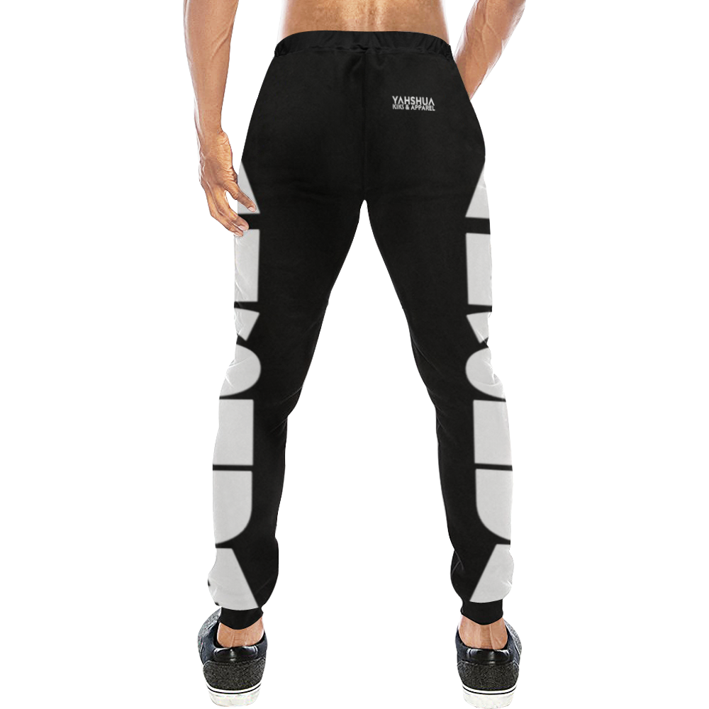 Yahshua Joggers (Black) Men's All Over Print Sweatpants/Large Size (Model L11)
