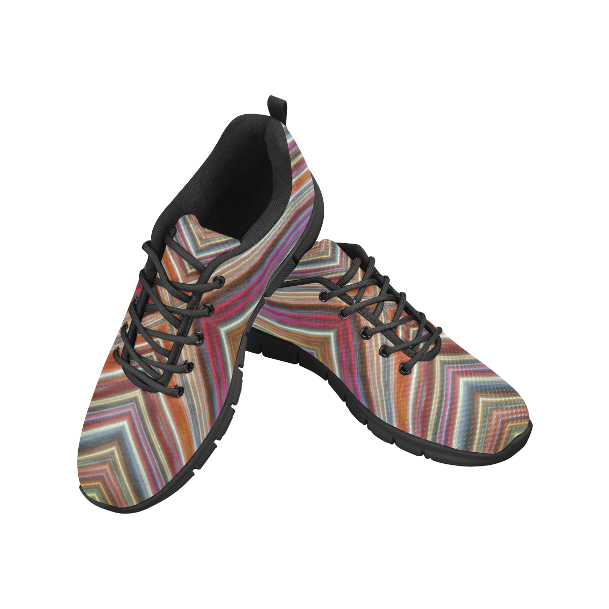 Wild Wavy X Lines 11 Women's Breathable Running Shoes (Model 055)