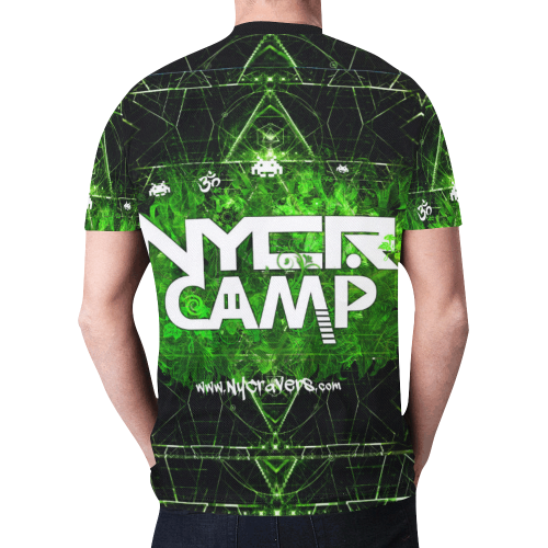 NYCR Camp Green New All Over Print T-shirt for Men (Model T45)