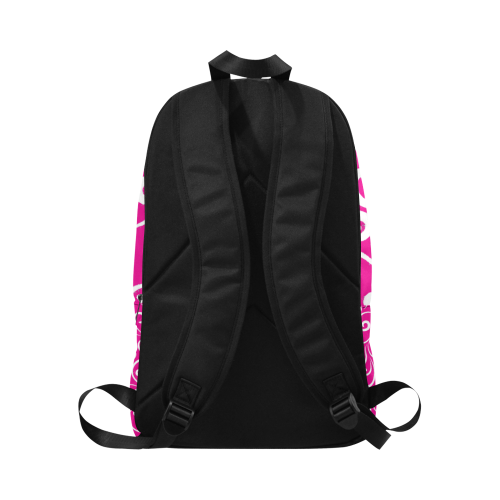 Classic curves pink Fabric Backpack for Adult (Model 1659)