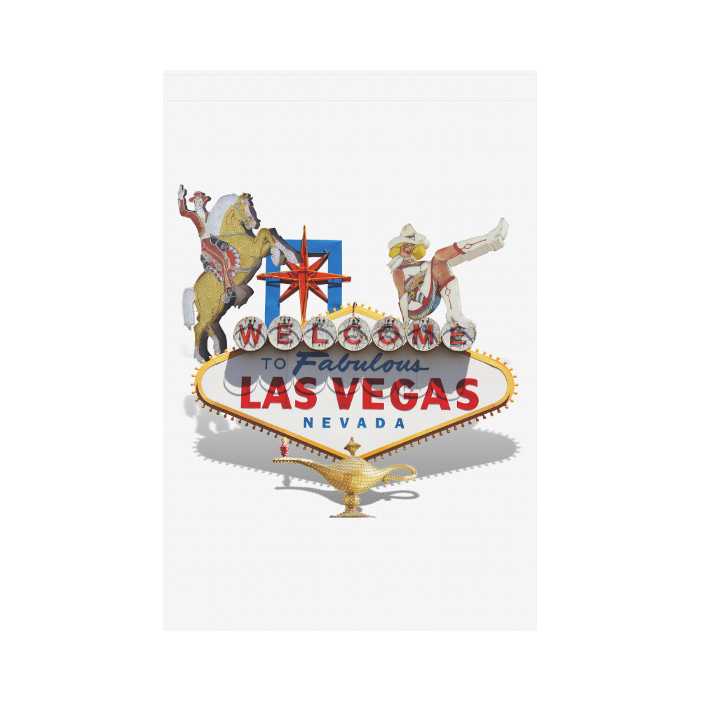 Las Vegas Welcome Sign Garden Flag 12‘’x18‘’（Without Flagpole）
