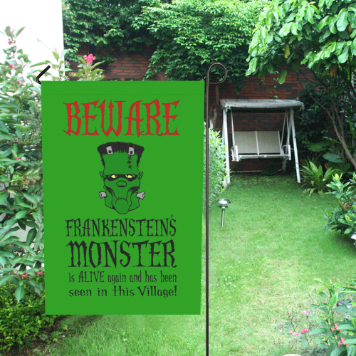 Beware Monster Still Alive Garden Flag 28''x40'' （Without Flagpole）