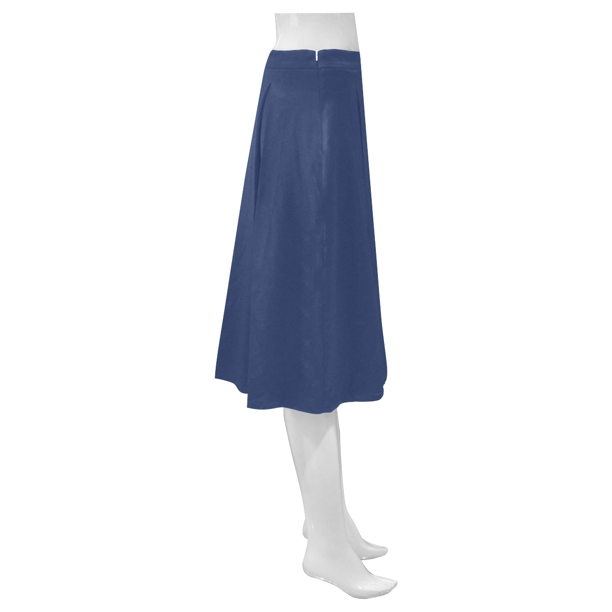 color Delft blue Mnemosyne Women's Crepe Skirt (Model D16)