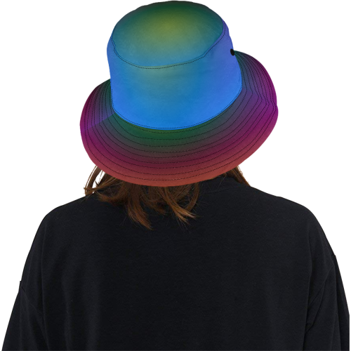 bigrichradialspectrum All Over Print Bucket Hat
