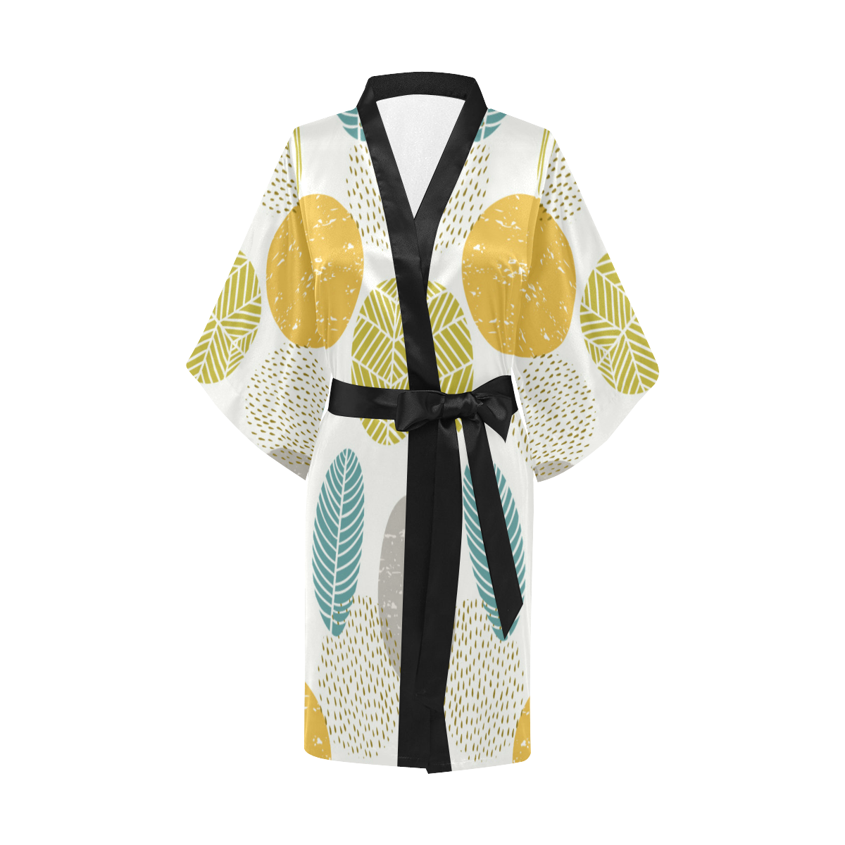 Colorful Leaves Kimono, Modern Kimono Robe