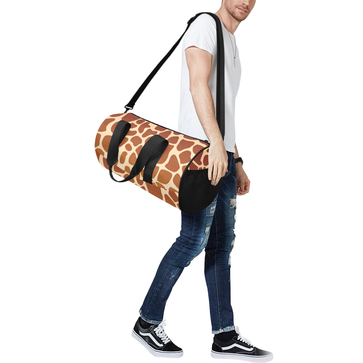 toppers animal print giraffe Duffle Bag (Model 1679)