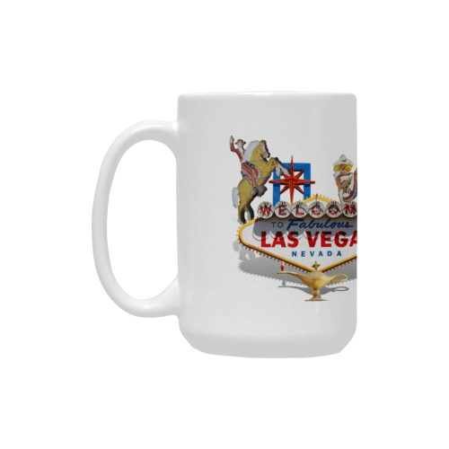 Las Vegas Welcome Sign Custom Ceramic Mug (15OZ)