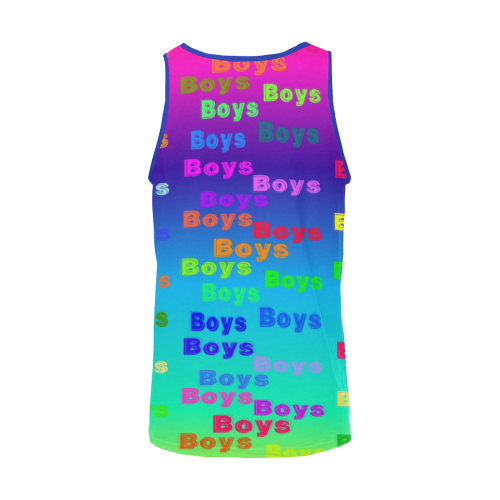 Lots Of Boys Rainbow Tank Top Men's All Over Print Tank Top (Model T57)