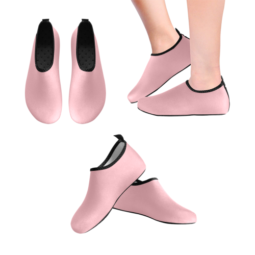 color light pink Men's Slip-On Water Shoes (Model 056)