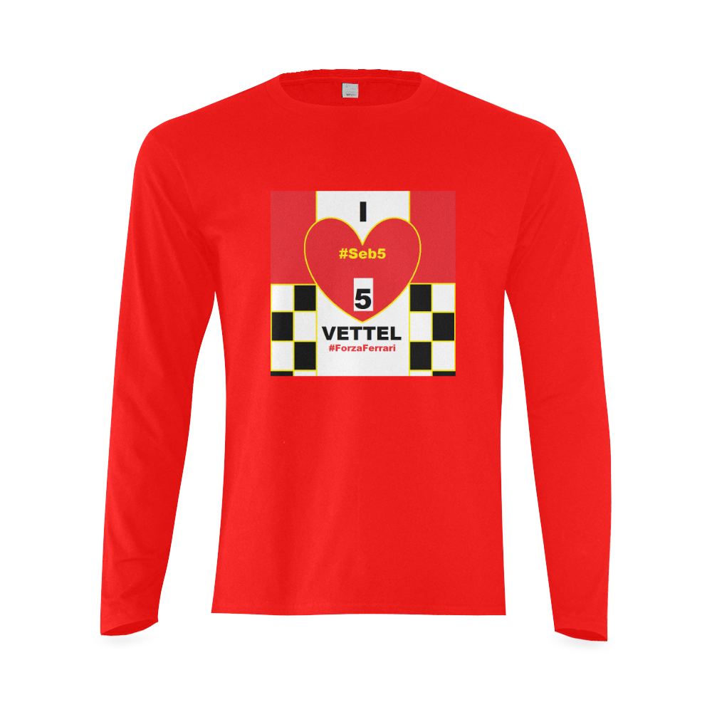 VETTEL- Sunny Men's T-shirt (long-sleeve) (Model T08)