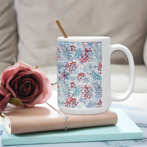 So Winter Pattern by K.Merske Custom Ceramic Mug (15OZ)