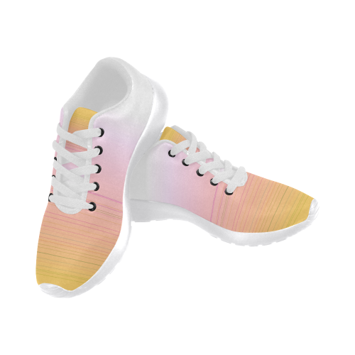 Design shoes, Lemons gold pink Women’s Running Shoes (Model 020)