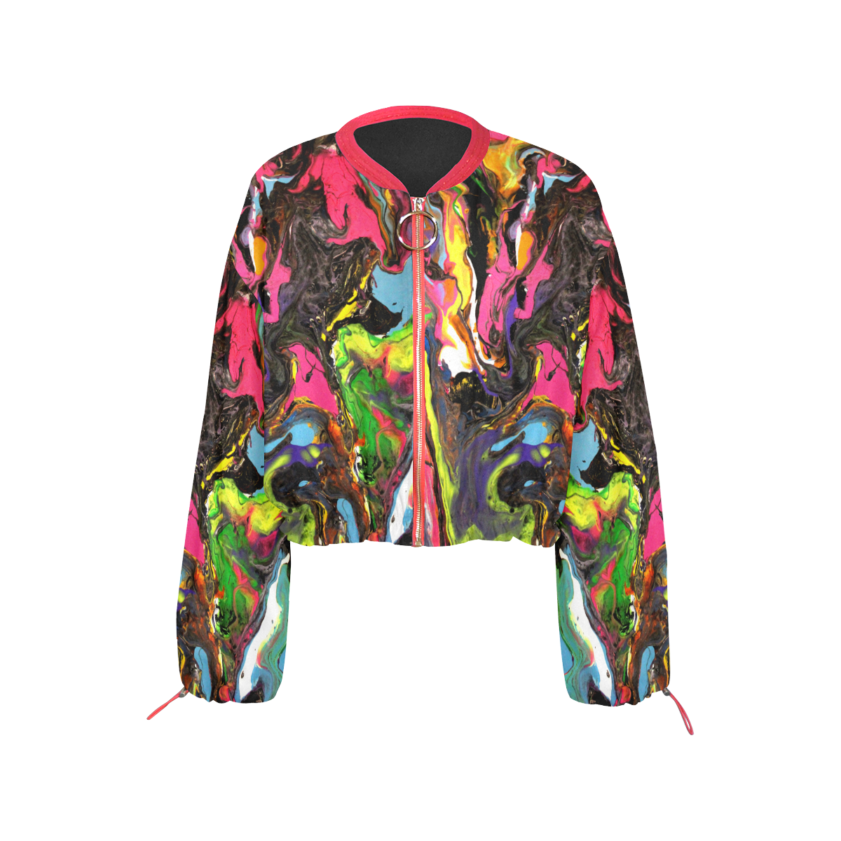 Friday Night Cropped Chiffon Jacket for Women (Model H30)
