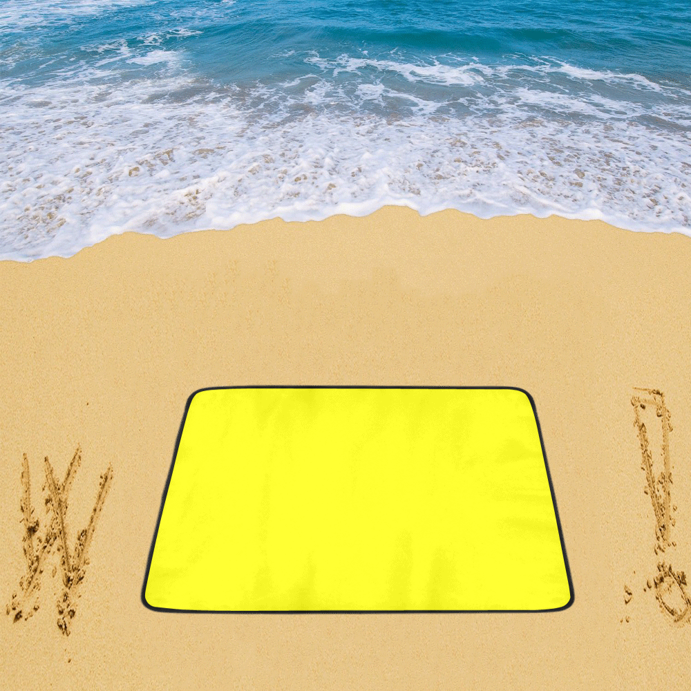 color yellow Beach Mat 78"x 60"