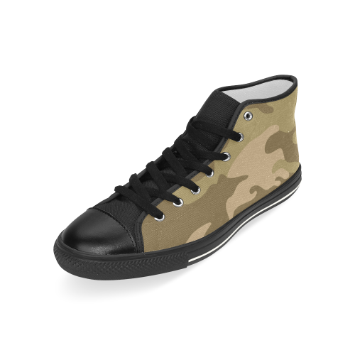 Autumn Camouflage Pattern Men’s Classic High Top Canvas Shoes (Model 017)