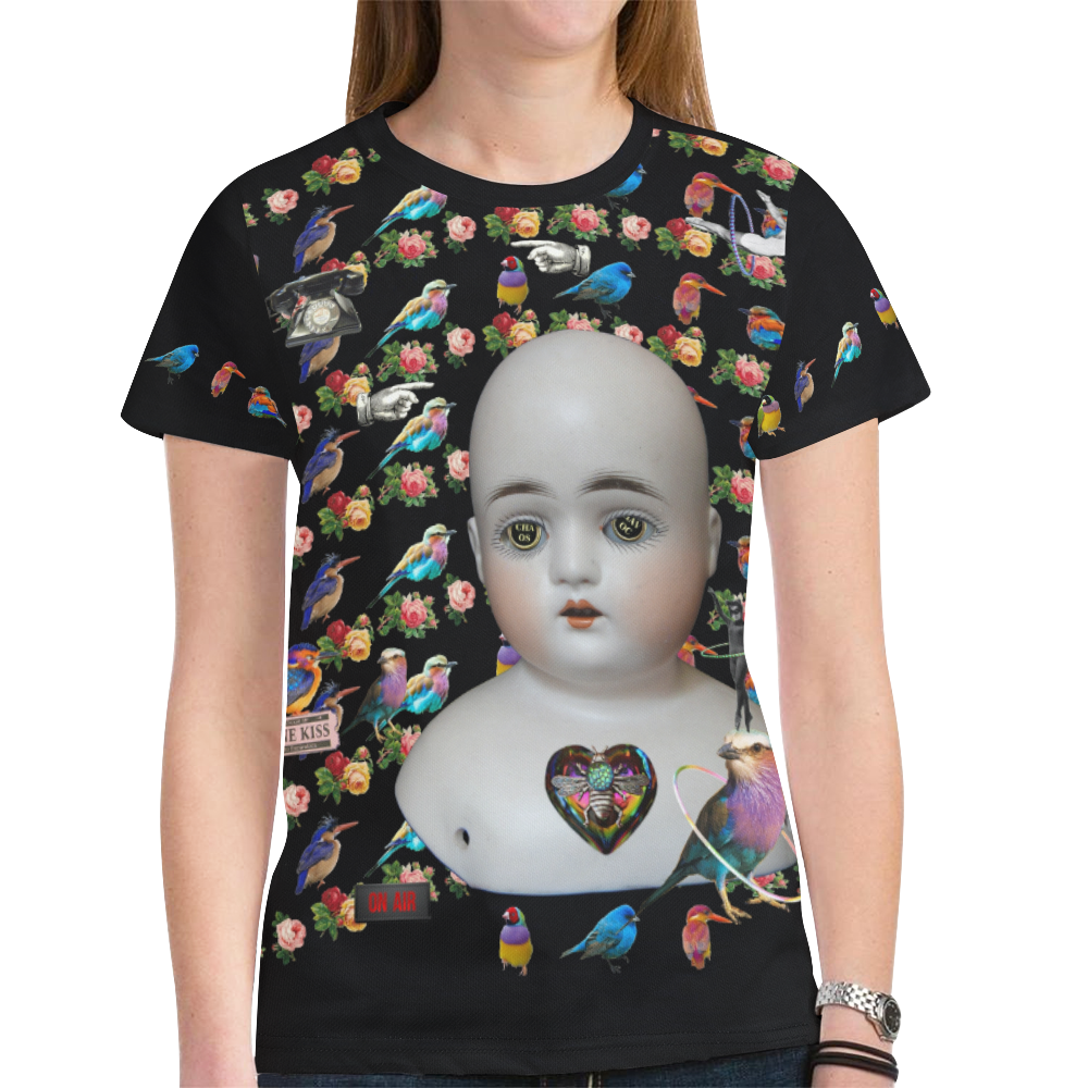 My Creepy Valentine New All Over Print T-shirt for Women (Model T45)