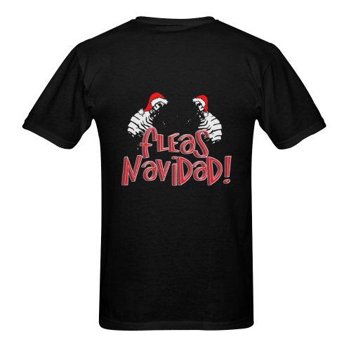 Christmas Fleas Navidad  Black Men's T-shirt in USA Size (Two Sides Printing) (Model T02)