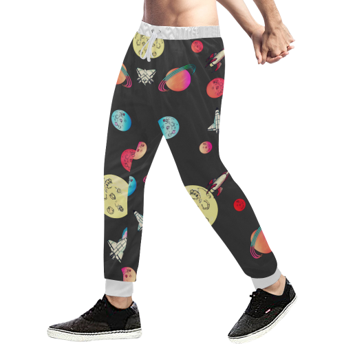 Galaxy Pants Men's All Over Print Sweatpants (Model L11)