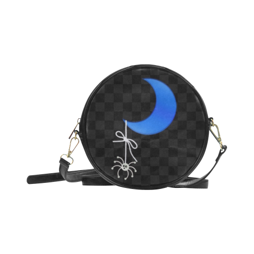 Moon and spider Round Sling Bag (Model 1647)