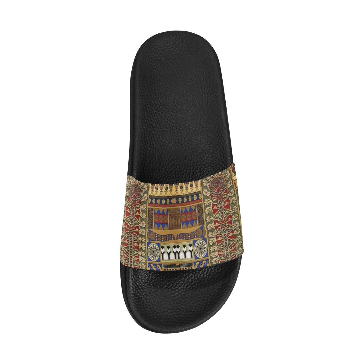 Assyrian FOlk Art Women's Slide Sandals (Model 057)