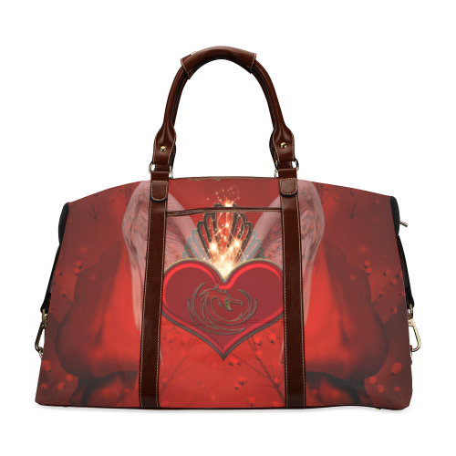Heart with wings Classic Travel Bag (Model 1643) Remake