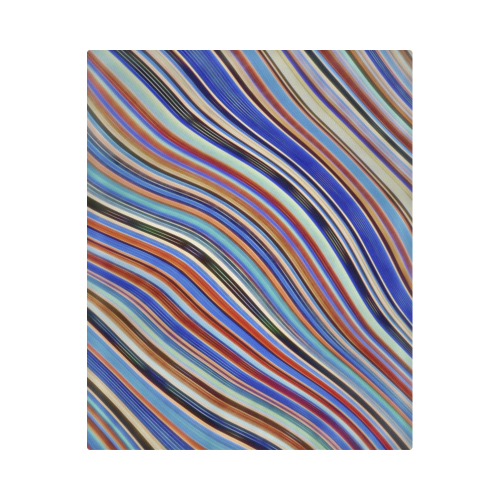 Wild Wavy Lines 17 Duvet Cover 86"x70" ( All-over-print)