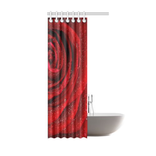 Red rosa Shower Curtain 36"x72"