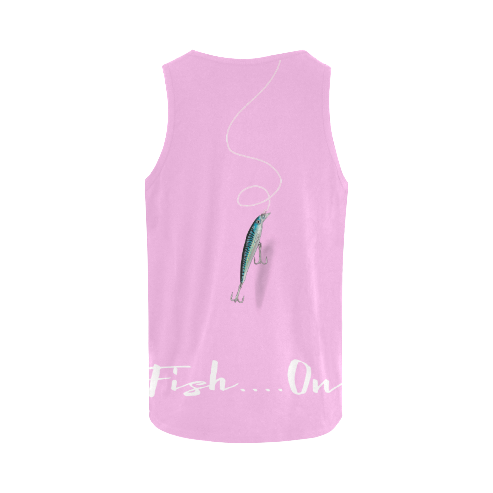 Fish on- shrimp All Over Print Tank Top for Women (Model T43)