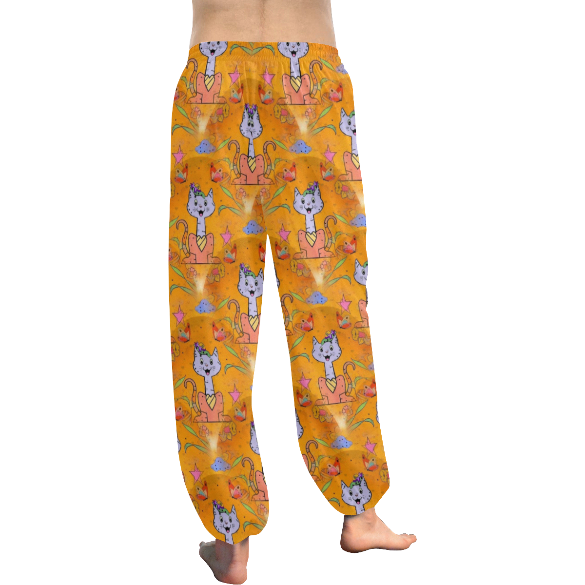 Cats by Nico Bielow Women's All Over Print Harem Pants (Model L18)