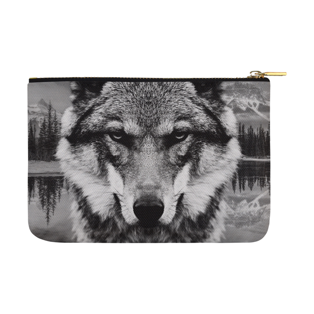 Wolf Animal Nature Carry-All Pouch 12.5''x8.5''