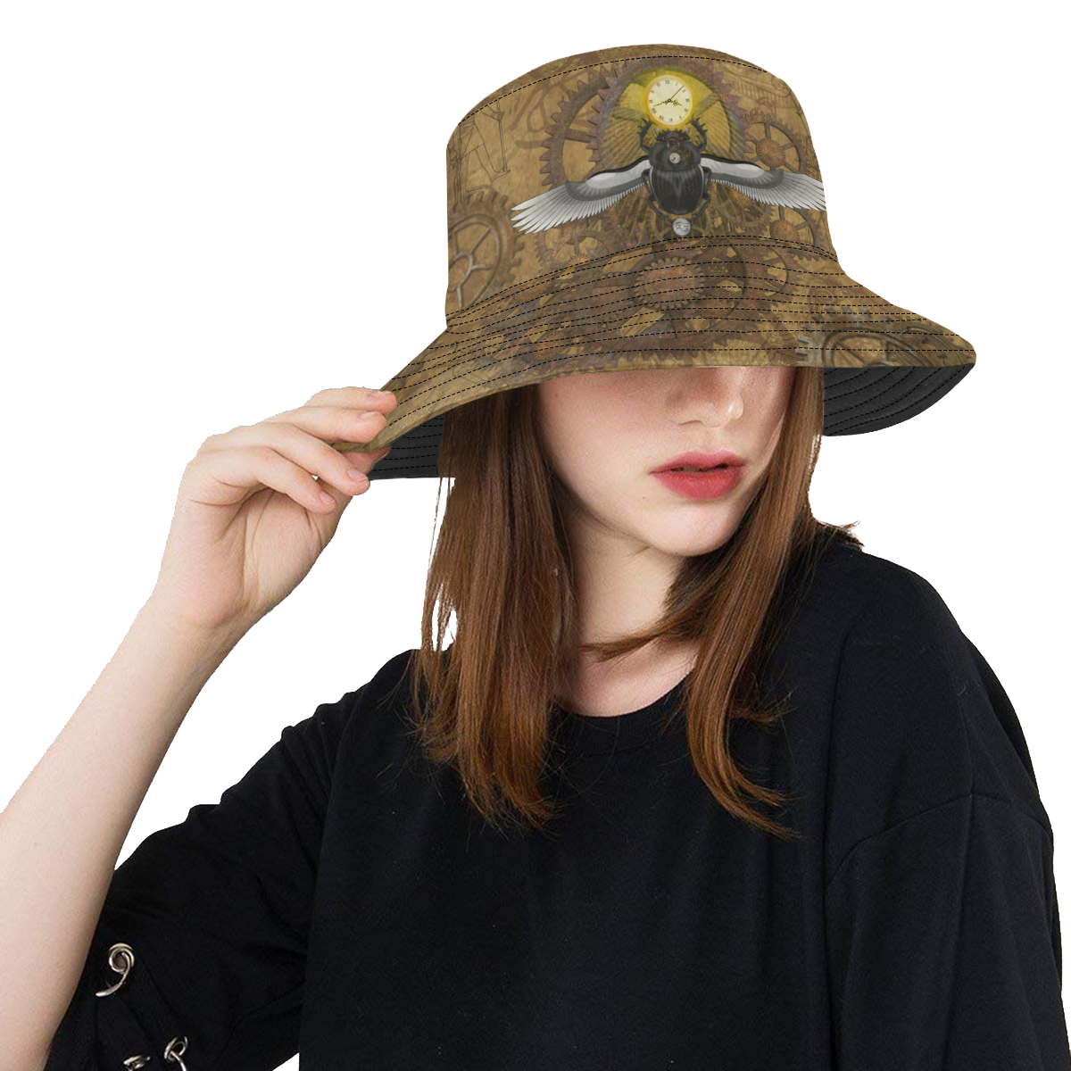 Ancient Egypt Steampunk All Over Print Bucket Hat