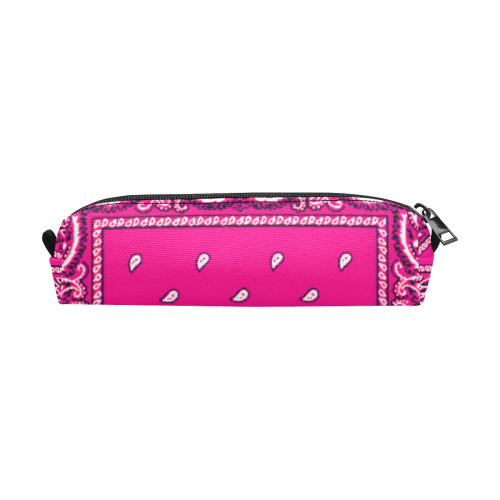 KERCHIEF PATTERN PINK Pencil Pouch/Small (Model 1681)