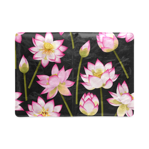 Pink Lotus Flowers Custom NoteBook A5