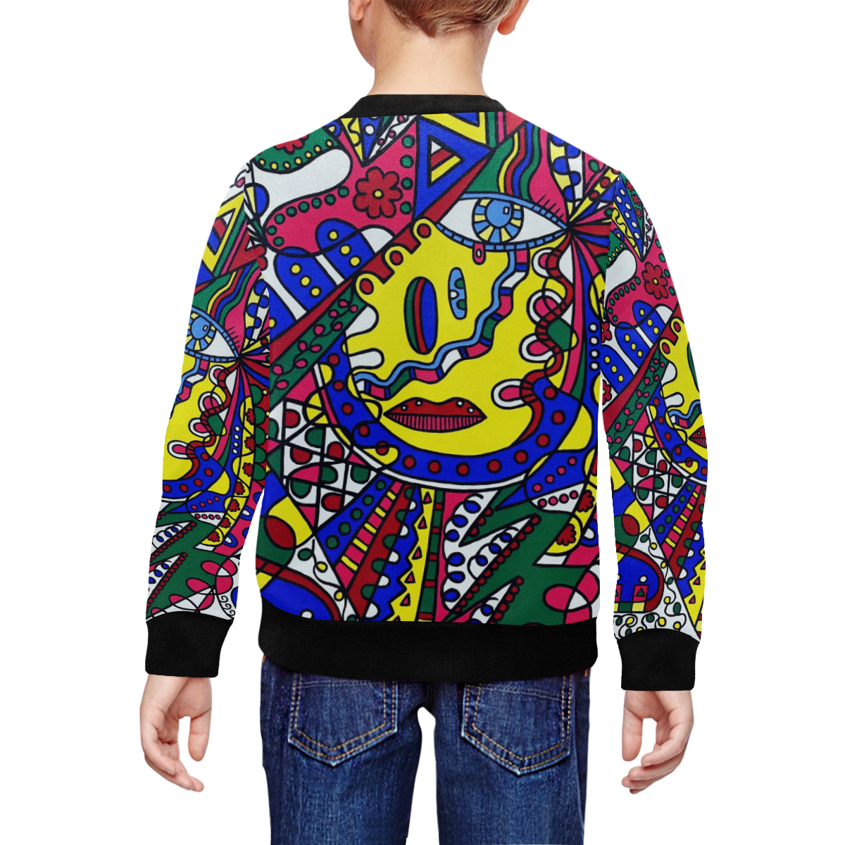 Whimsical All Over Print Crewneck Sweatshirt for Kids (Model H29)