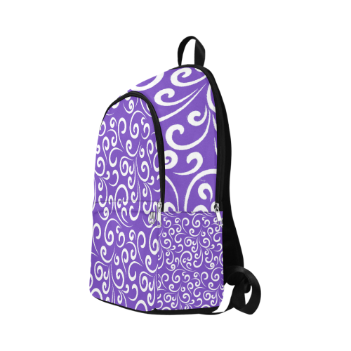 Classic curves purple Fabric Backpack for Adult (Model 1659)