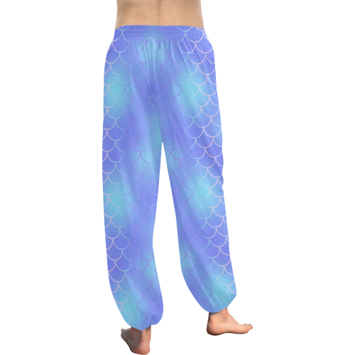 Retro Purple Mermaid Women's All Over Print Harem Pants (Model L18)